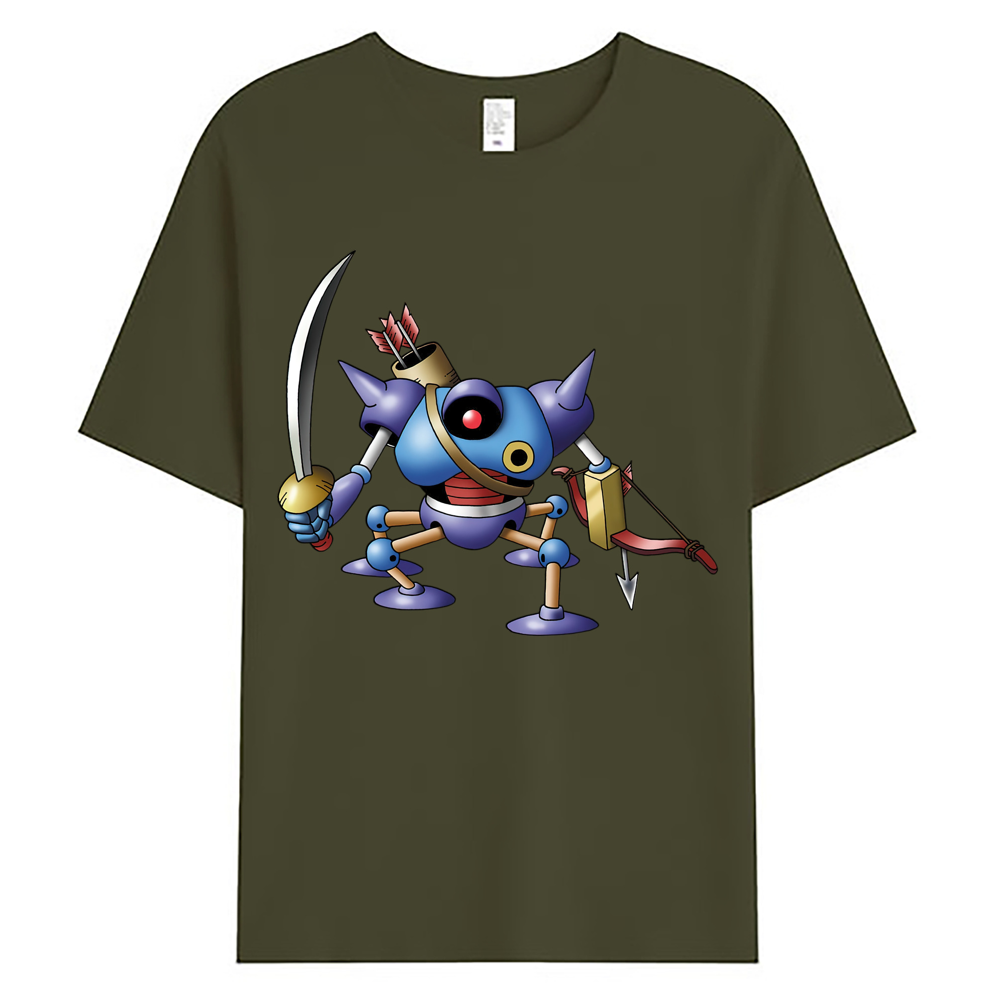 （画像用） ドラゴンクエスト Doragon Kuesuto Dragon Quest 綿100％ メンズ半袖Tシャツ｜肌触りやわらか＆通気性